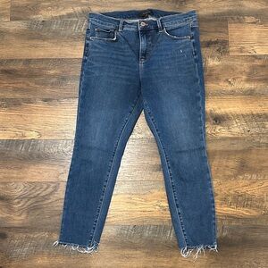 Ann Taylor Distressed Raw Hem Jeans